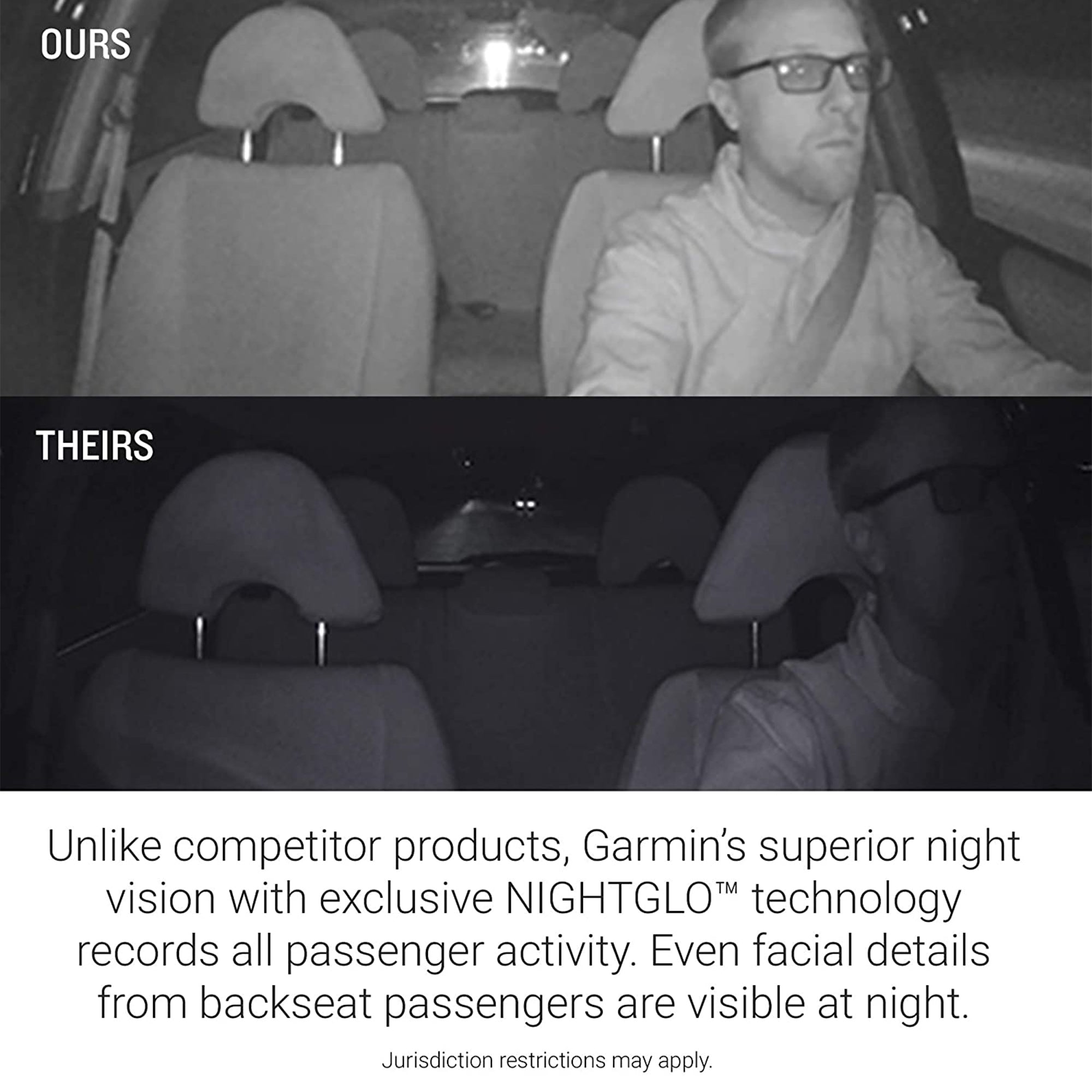 Garmin Dual Front and Rear Lens GPS Enabled Car Dash Camera with Night Vision
