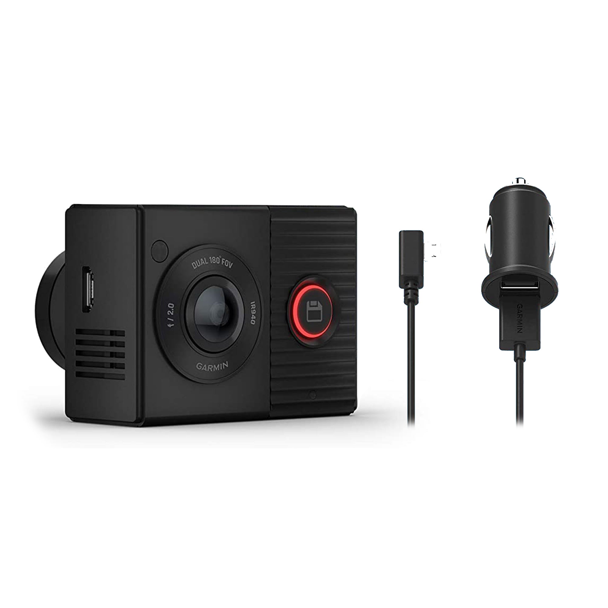 Garmin Dual Front and Rear Lens GPS Enabled Car Dash Camera with Night Vision