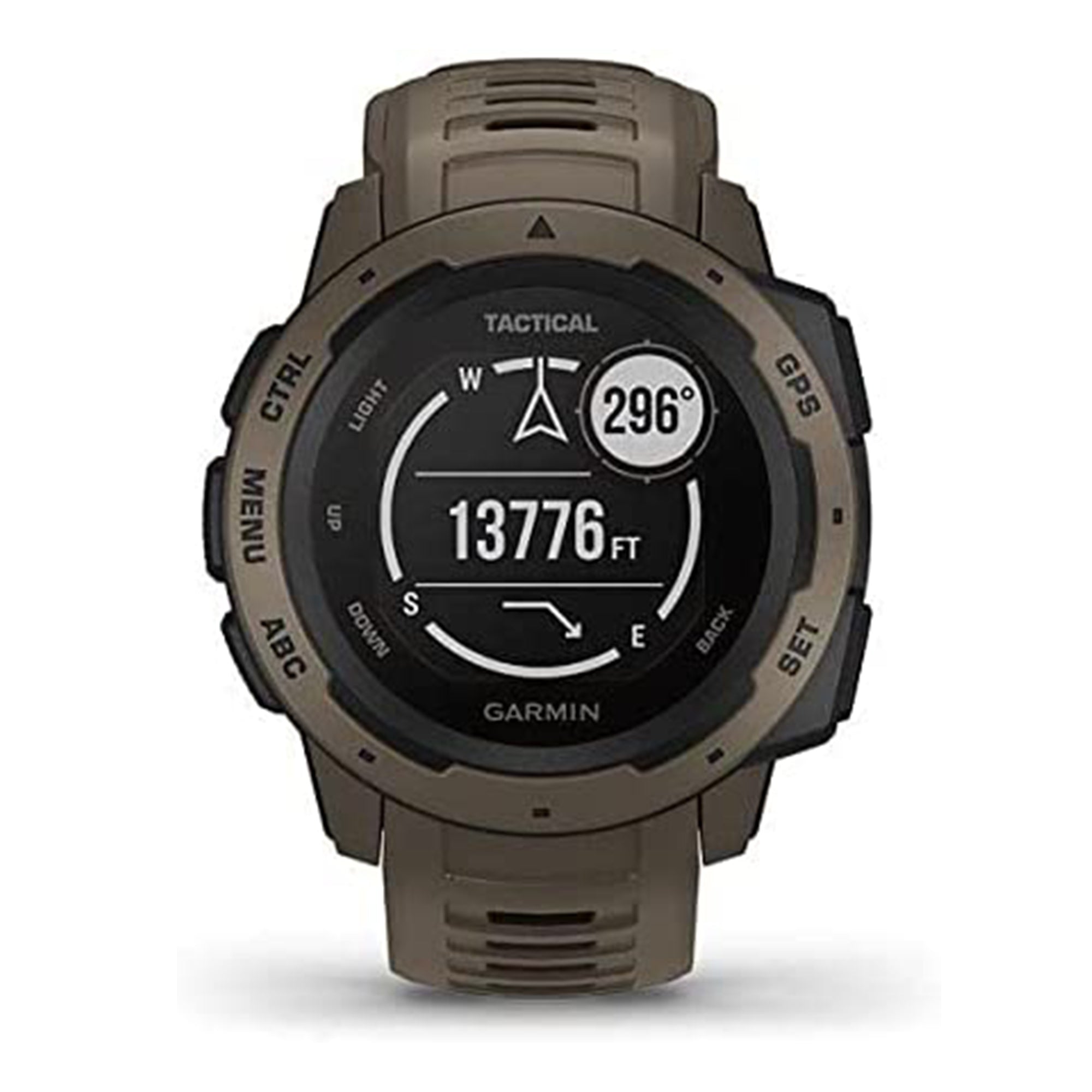 Garmin Instinct Tactical Rugged GPS Enabled Waterproof Smartwatch, Tactical Tan