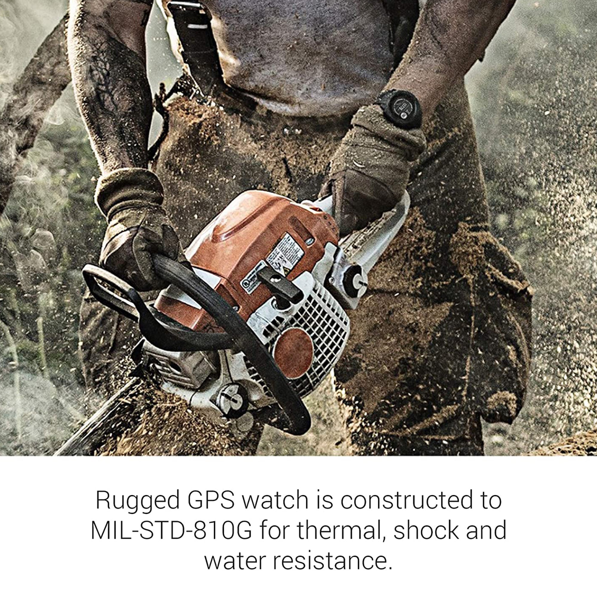 Garmin Instinct Tactical Rugged GPS Enabled Waterproof Smartwatch, Tactical Tan