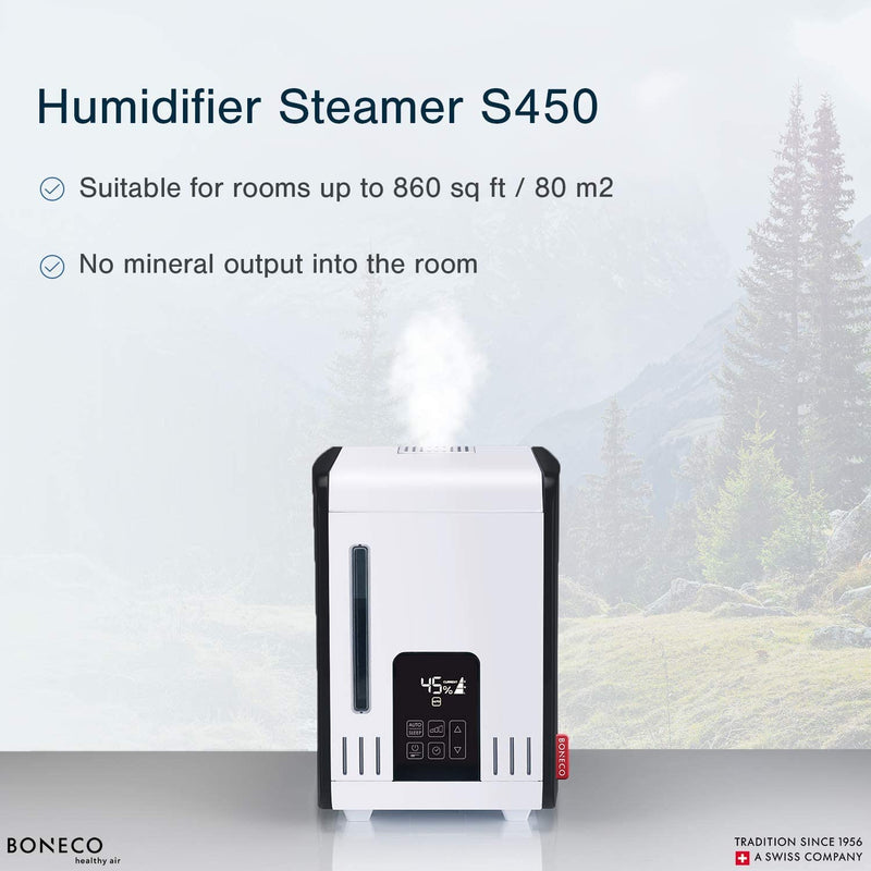 BONECO S450 Large Room Steam Humidifier w/ Warm Mist & Digital Display(Open Box)