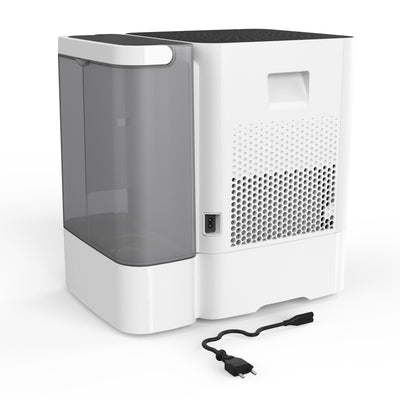 2 In 1 Whisper Quiet Humidifier Air Washer with Auto Shut Off, White (For Parts)