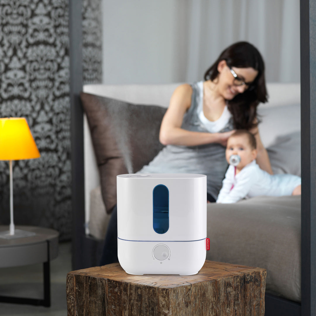 BONECO Micro Fine Cool Mist Ultrasonic Humidifier w/ LED Light, Knob (For Parts)