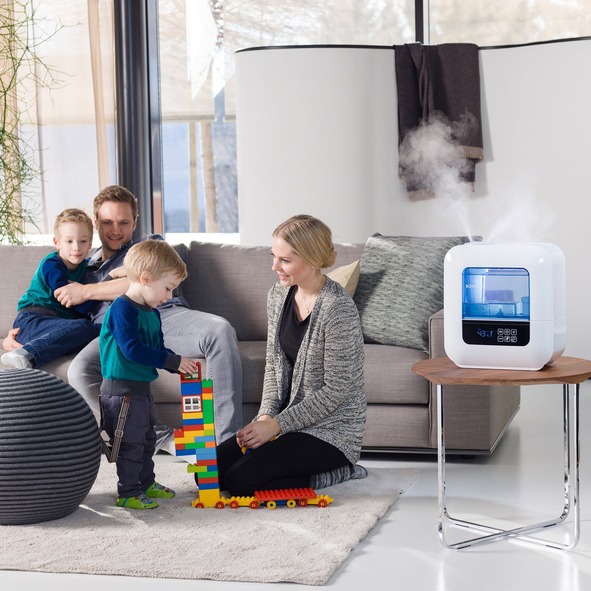 BONECO Quiet Ultrasonic Variable Mist Humidifier with Shutoff (Open Box) - VMInnovations