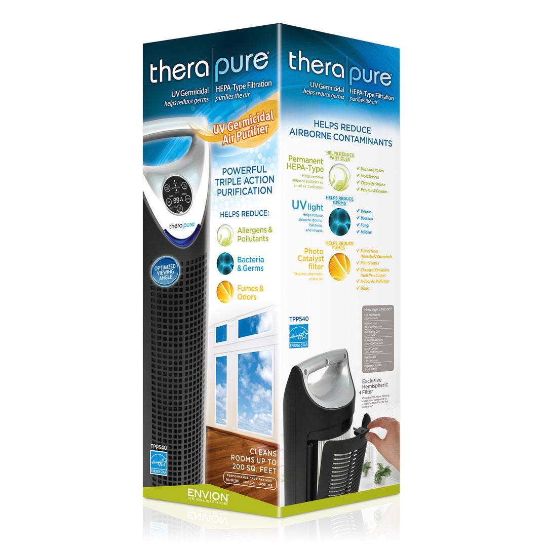 ENVION Therapure Medium to Large Room HEPA Air Purifier Tower w/3 Speeds (Used)