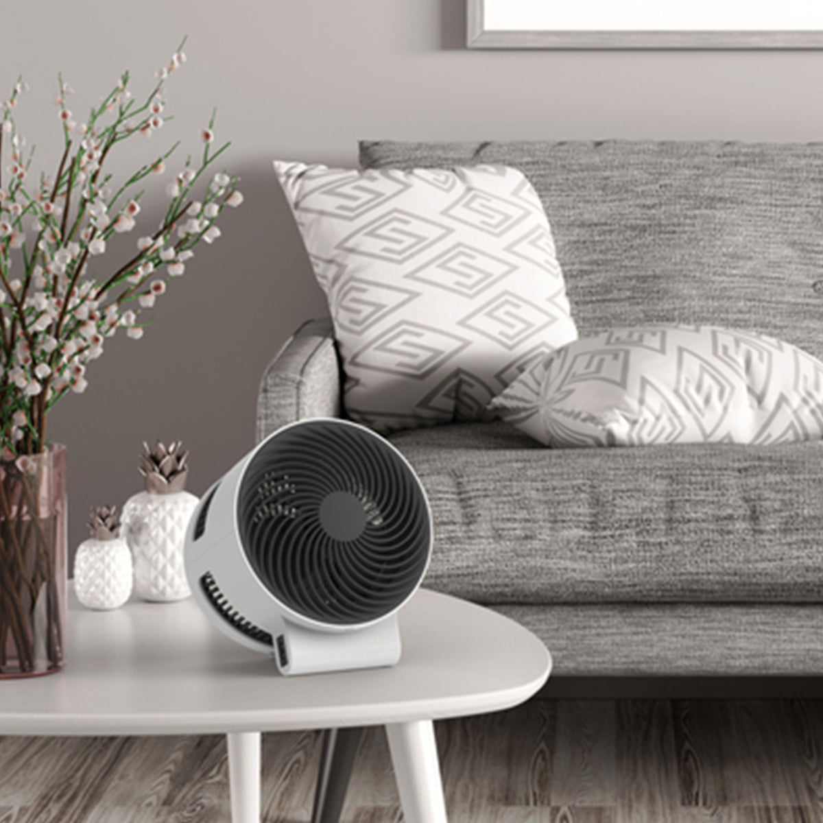 Boneco F100 Compact Desktop Air Shower Fan with 3 Speed Levels & Touch Controls