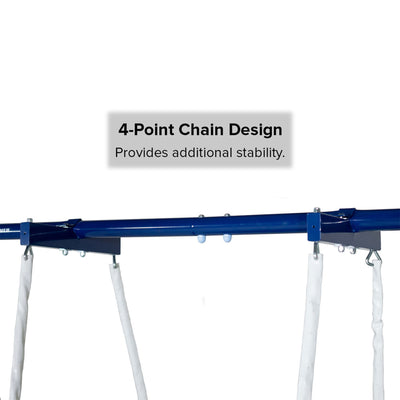 Sportspower Super 8 Medium to Large Backyard Fun Heavy Duty Metal Swing Set