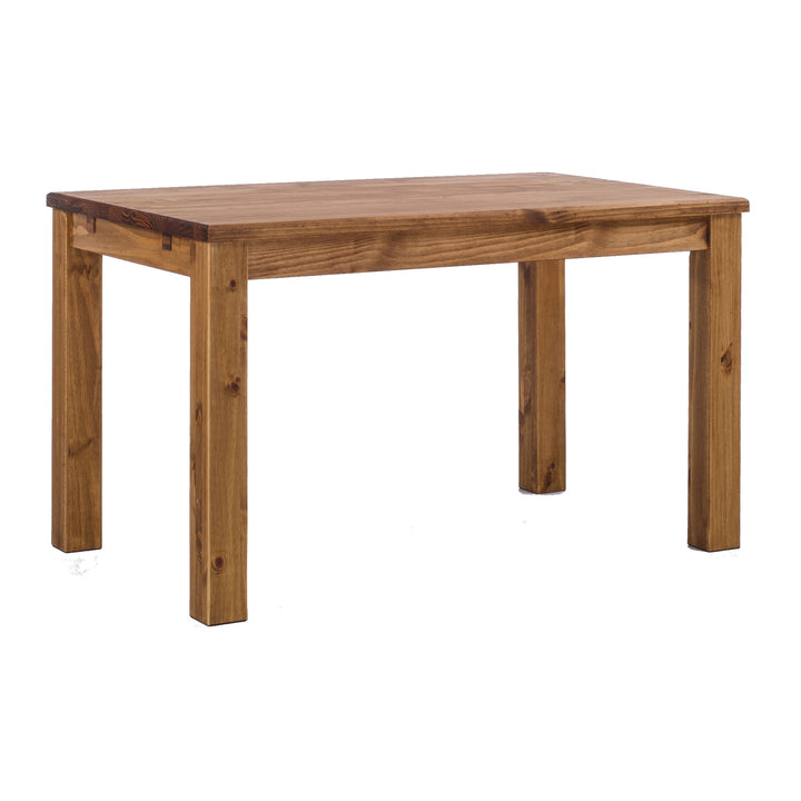 Solid Brazilian Pine Wood Dining Table, 47 X 30 Inches, Brazil Finish (Used)