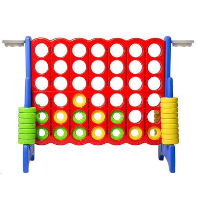 SDADI Giant 64" 4-In-A-Row Game & Basketball Game for Kids, Blue & Red(Open Box) - VMInnovations