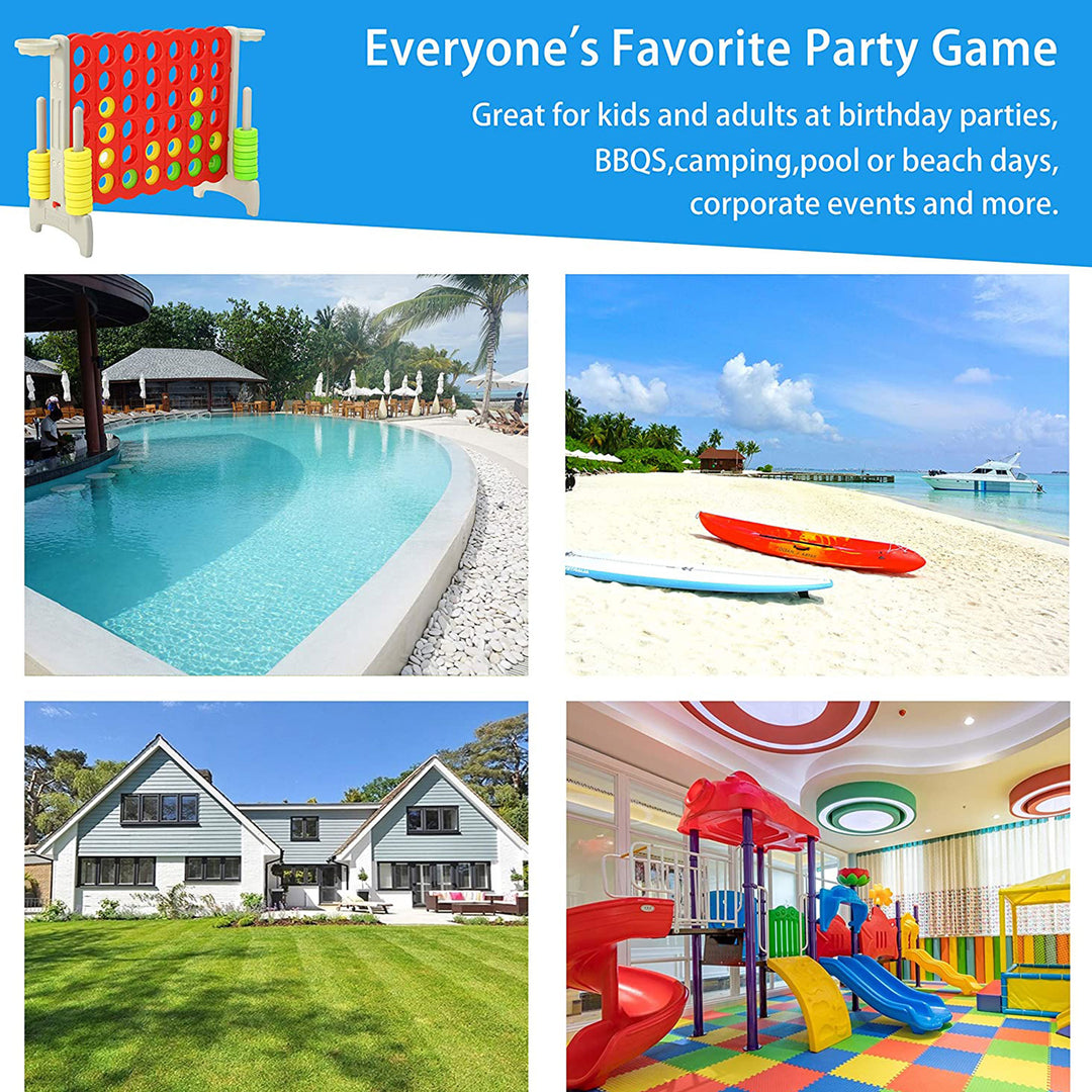 SDADI Giant 64 Inch 4-In-A-Row Game and Basketball Game for Kids (For Parts) - VMInnovations