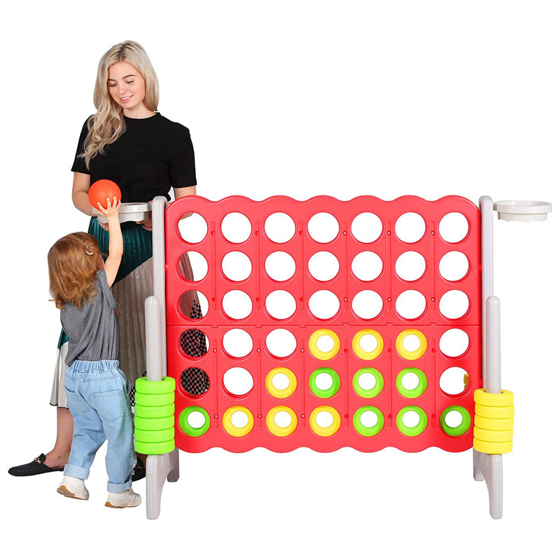 SDADI Giant 64 Inch 4-In-A-Row Game and Basketball Game for Kids (Open Box)