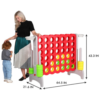 SDADI Giant 64 Inch 4-In-A-Row Game and Basketball Game for Kids (For Parts)