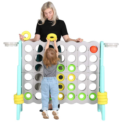 SDADI Giant 64 Inch 4-In-A-Row Game and Basketball Game for Kids (Open Box)