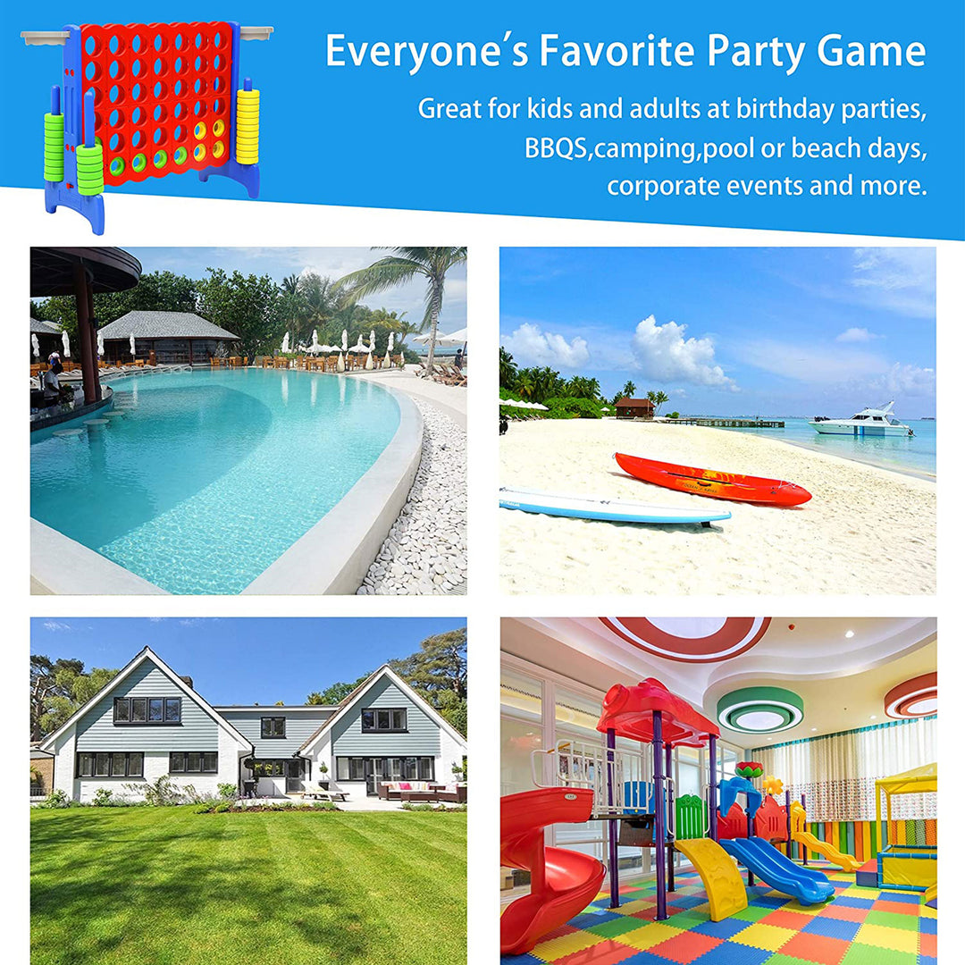 SDADI Giant 33 Inch 4-In-A-Row Game and Basketball Game for Kids (Used) - VMInnovations