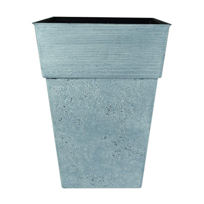 The HC Companies Avino 13 Inch Square Resin Flower Planter Pot, (Open Box) - VMInnovations