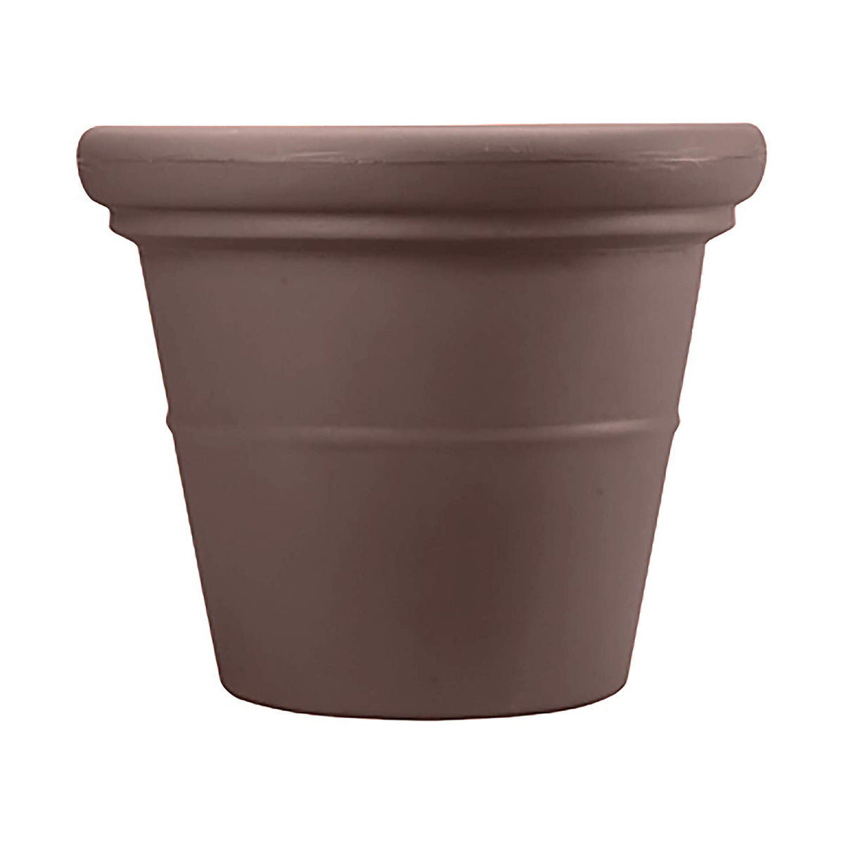 HC Companies 17in Terrazzo Planter, Chocolate & Wakefield 1lb Soil Conditioner