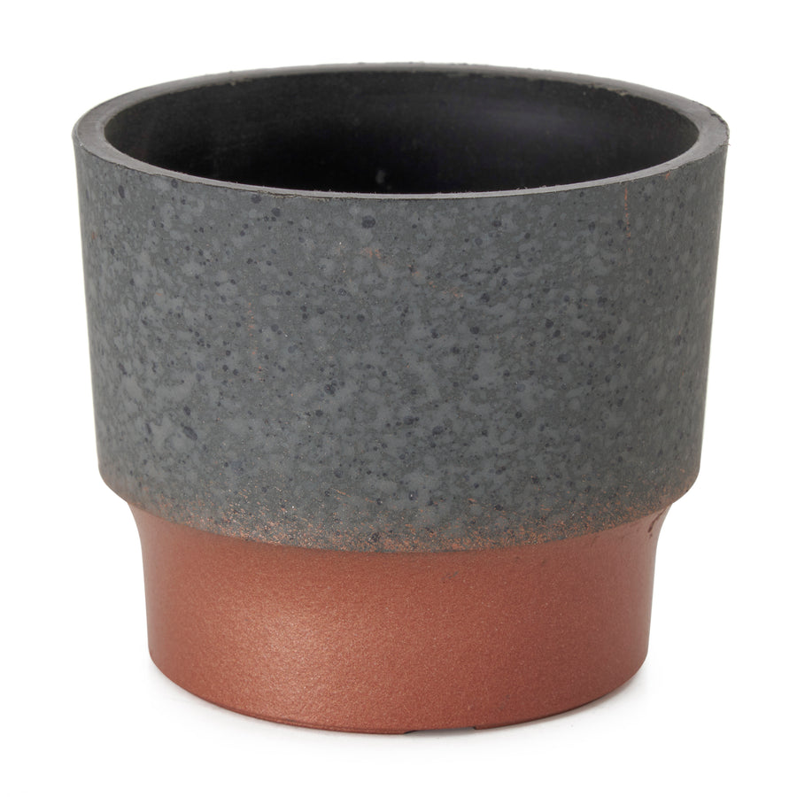 3" Sprite Indoor Succulent Planter Pot, Faux Concrete Copper (Open Box) - VMInnovations