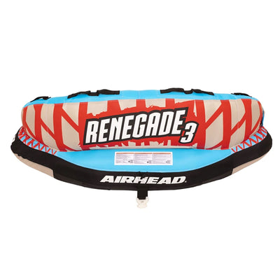 Airhead Renegade 3 Person Towable Water Tube w/ SPORTSSTUFF Towable Booster Ball - VMInnovations