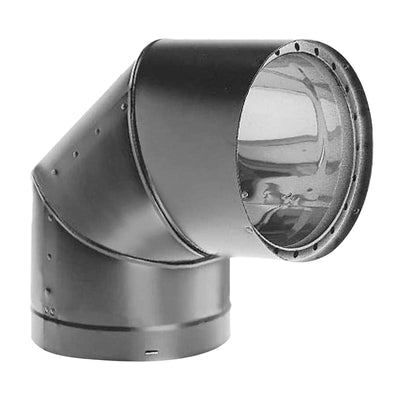 DuraVent 6DVL-E90 DVL Galvanized Double Wall Stove Pipe 90 Degree Elbow (Used) - VMInnovations