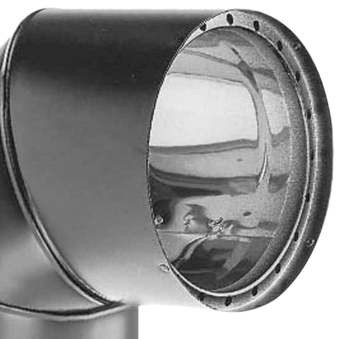 DuraVent DVL 6DVL-E90 Galvanized Double Wall Stove Pipe 90 Degree Elbow, Black