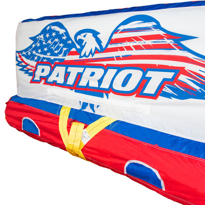 Airhead Patriot 3 Person Chariot Style Tube with SPORTSSTUFF 4K Booster Ball