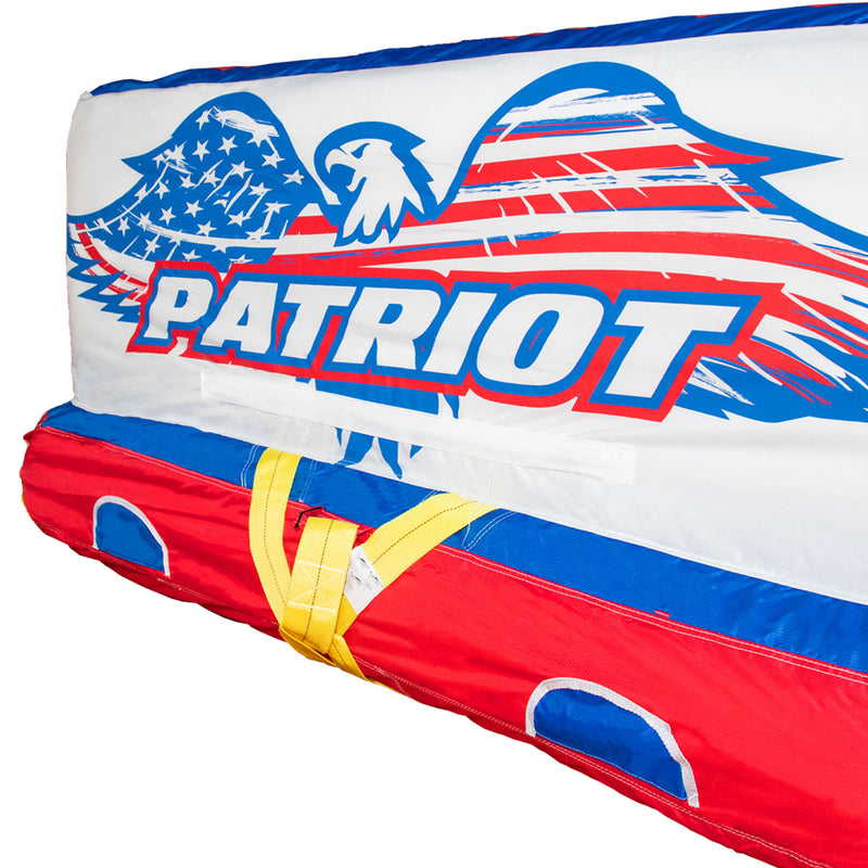 Airhead Patriot 3 Person Chariot Style Tube with SPORTSSTUFF 4K Booster Ball