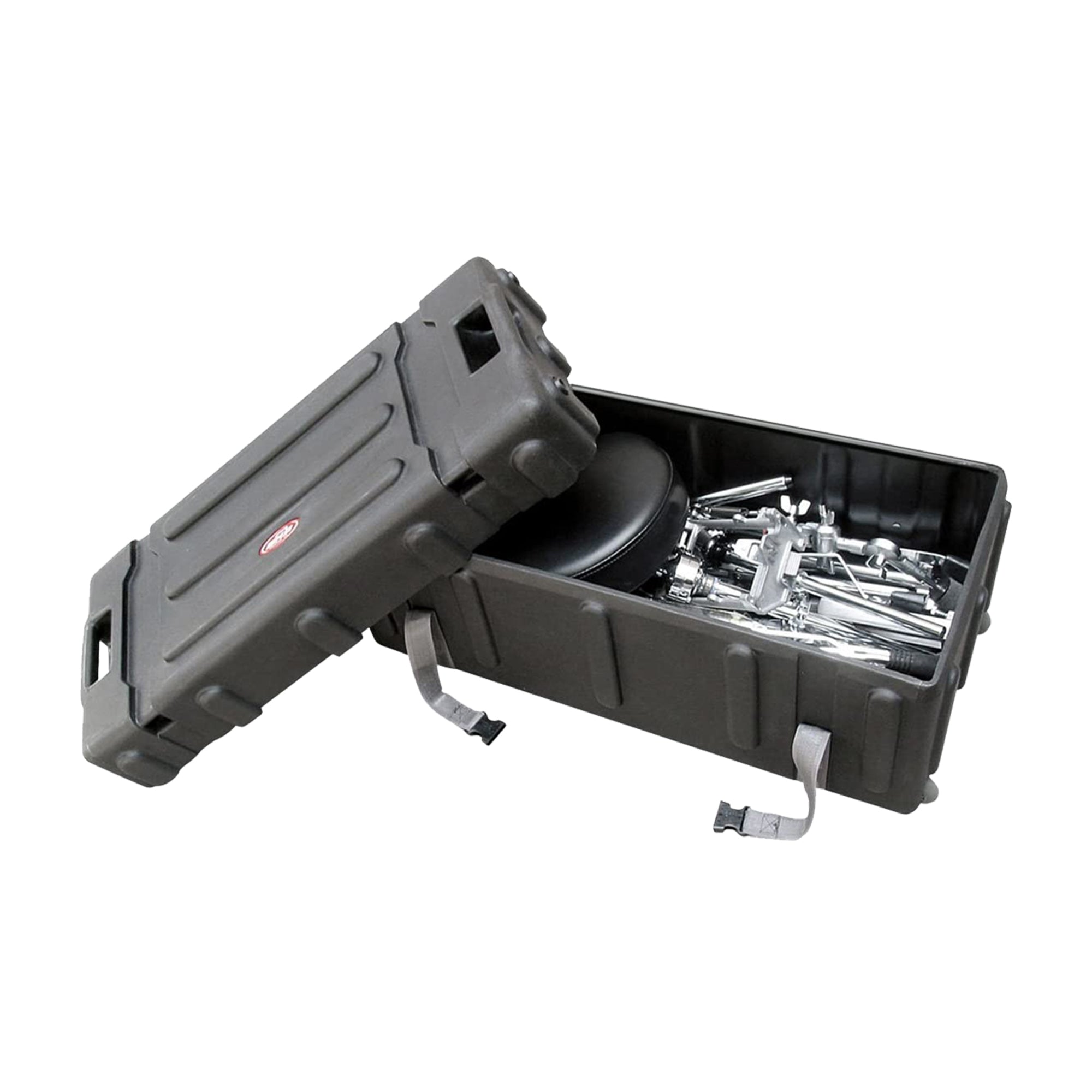 SKB Plastic Mid Sized Drum Hardware Case with Handle and Wheels (Open Box)