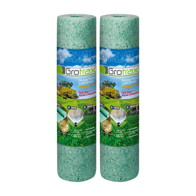 Grotrax Biodegradable 110 Sq Ft Big Roll Bermuda Rye Grass Seed Grower, 2 Pack