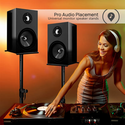 PylePro PSTND35.5 Telescoping Heavy Studio Monitor Speaker Stands  (Open Box) - VMInnovations