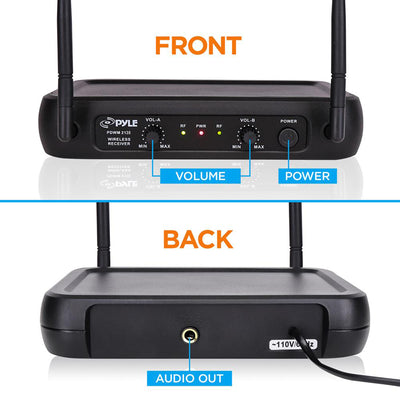 Fixed Frequency Wireless Handheld Karaoke Microphones w/ 2 Handheld Mics (Used) - VMInnovations