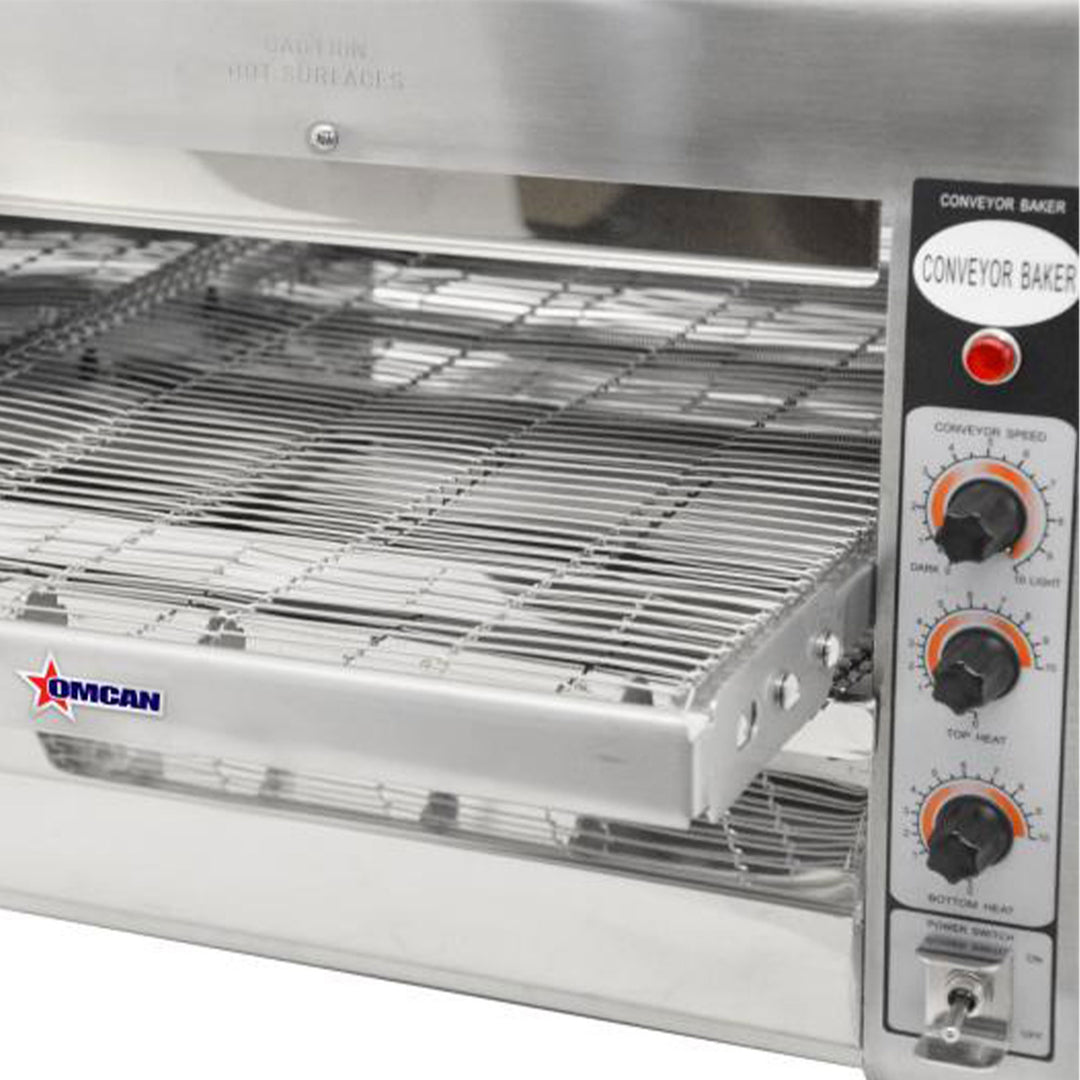 Omcan 11387 14 Inch Conveyor Belt Stainless Steel Baking Toaster Oven(For Parts)