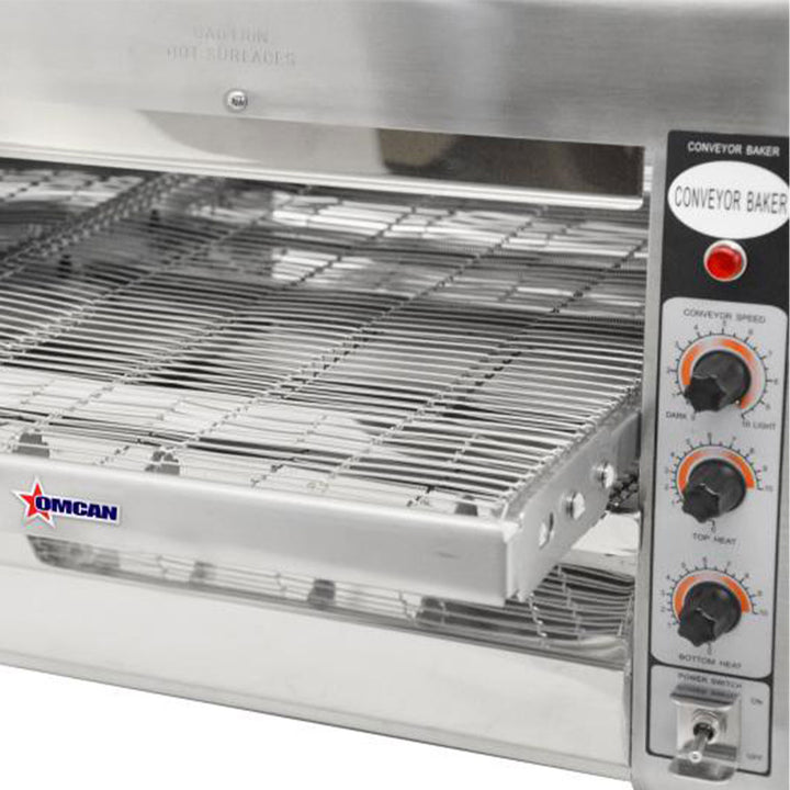 Omcan 11387 14 Inch Conveyor Belt Stainless Steel Baking Toaster Oven(For Parts)