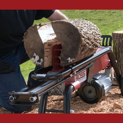 Boss Industrial 7 Ton Lightweight Portable Hydraulic Electric Home Log Splitter - VMInnovations