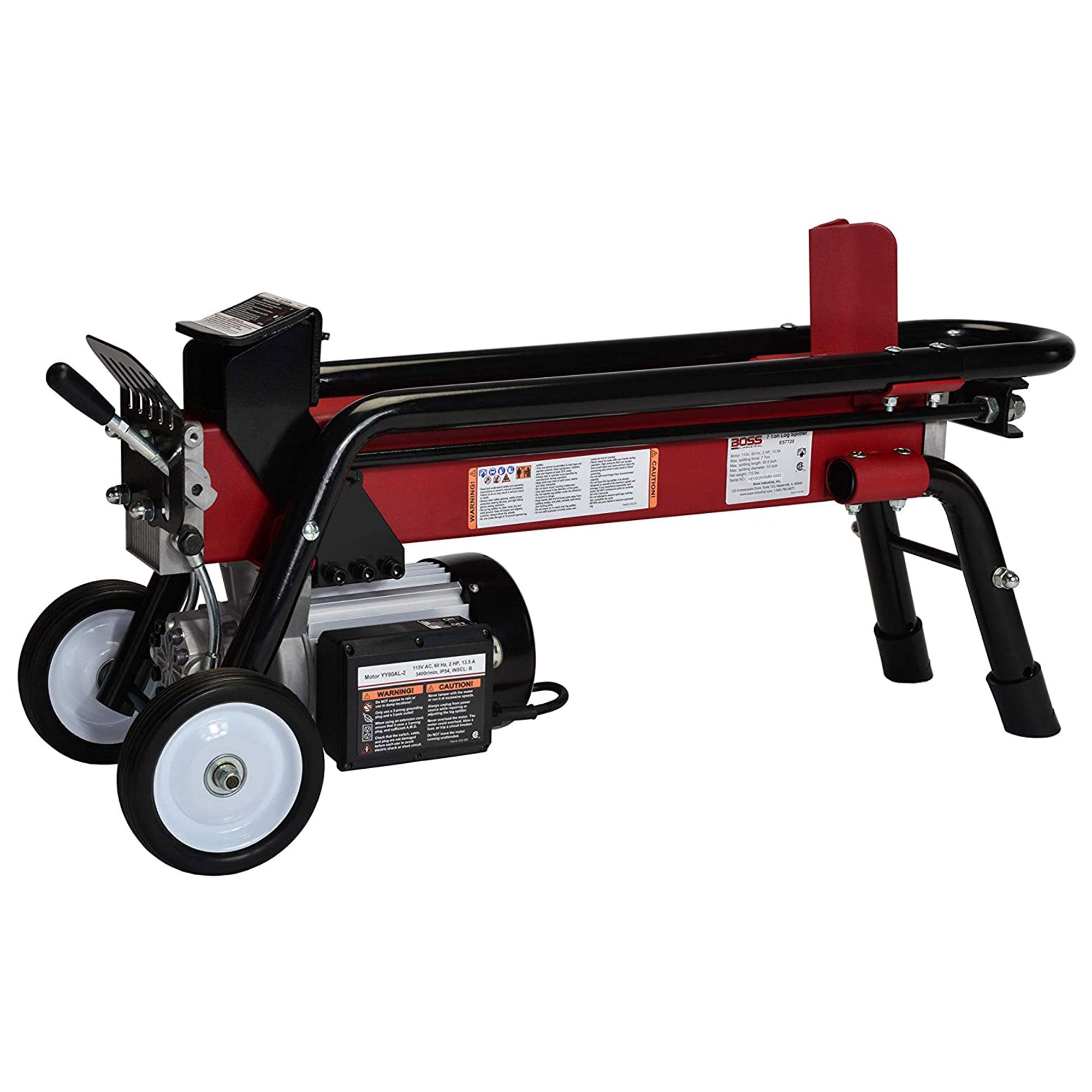 Boss Industrial 7 Ton Lightweight Hydraulic Electric Log Splitter (Open Box) - VMInnovations