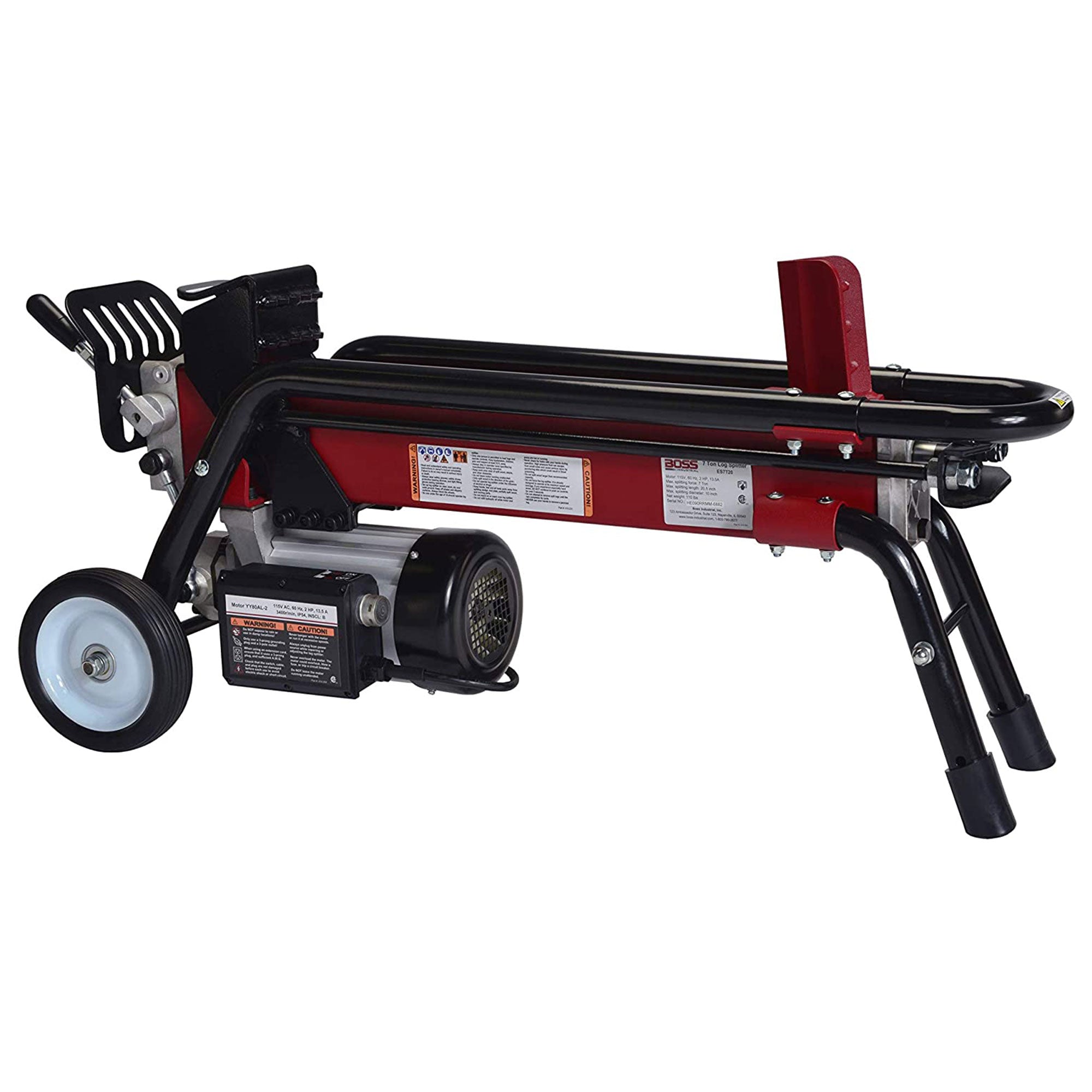 Boss Industrial 7 Ton Portable Hydraulic Electric Home Log Splitter (Used) - VMInnovations