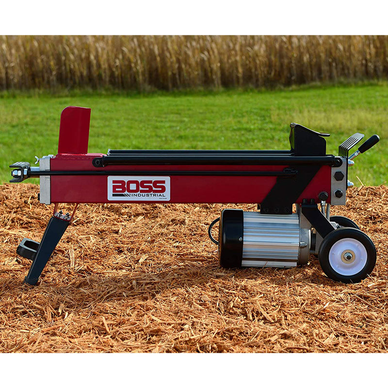 Boss Industrial 5 Ton Portable Hydraulic Electric Home Log Splitter (Used)