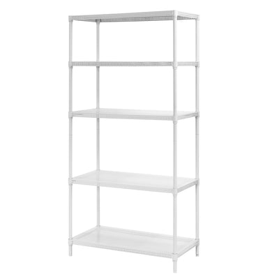 Muscle Rack 71 Inch Tall 5 Tier Perforated Steel Shelving Storage Unit(Open Box)