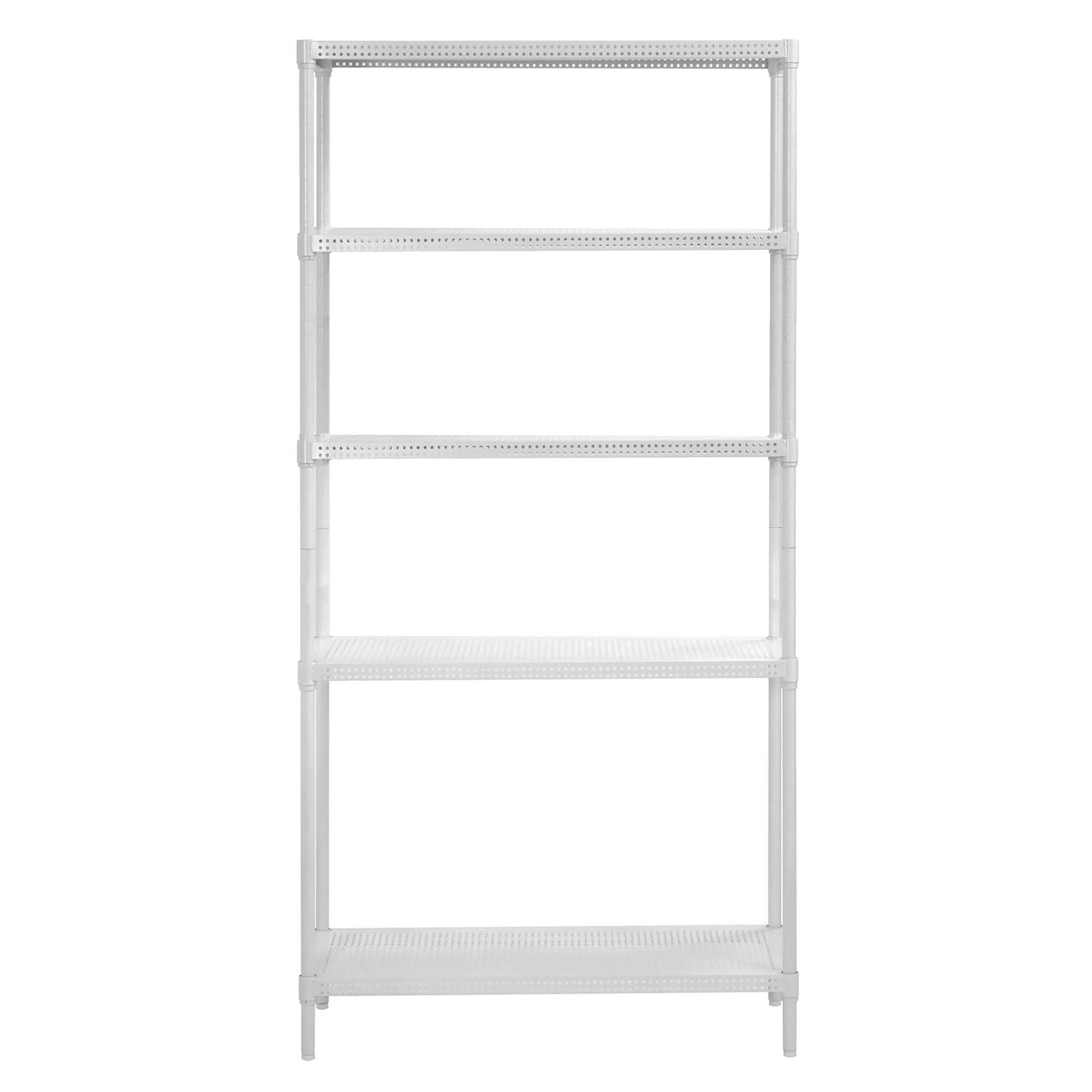 Muscle Rack 71 Inch Tall 5 Tier Perforated Steel Shelving Storage Unit(Open Box)