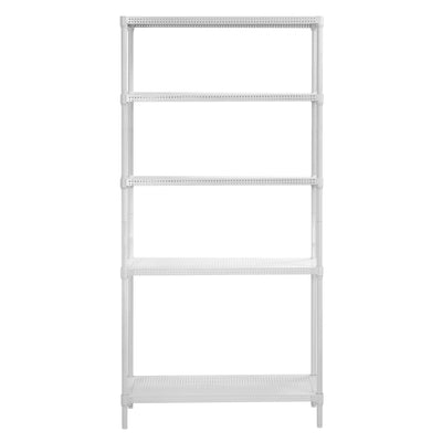 Muscle Rack 71 Inch Tall 5 Tier Perforated Steel Shelving Storage Unit(Open Box)