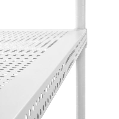 Muscle Rack 71 Inch Tall 5 Tier Perforated Steel Shelving Storage Unit(Open Box)