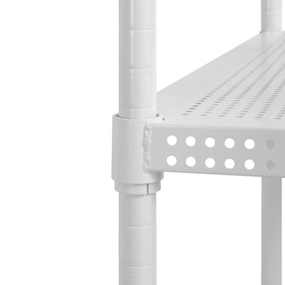 Muscle Rack 71 Inch Tall 5 Tier Perforated Steel Shelving Storage Unit(Open Box)
