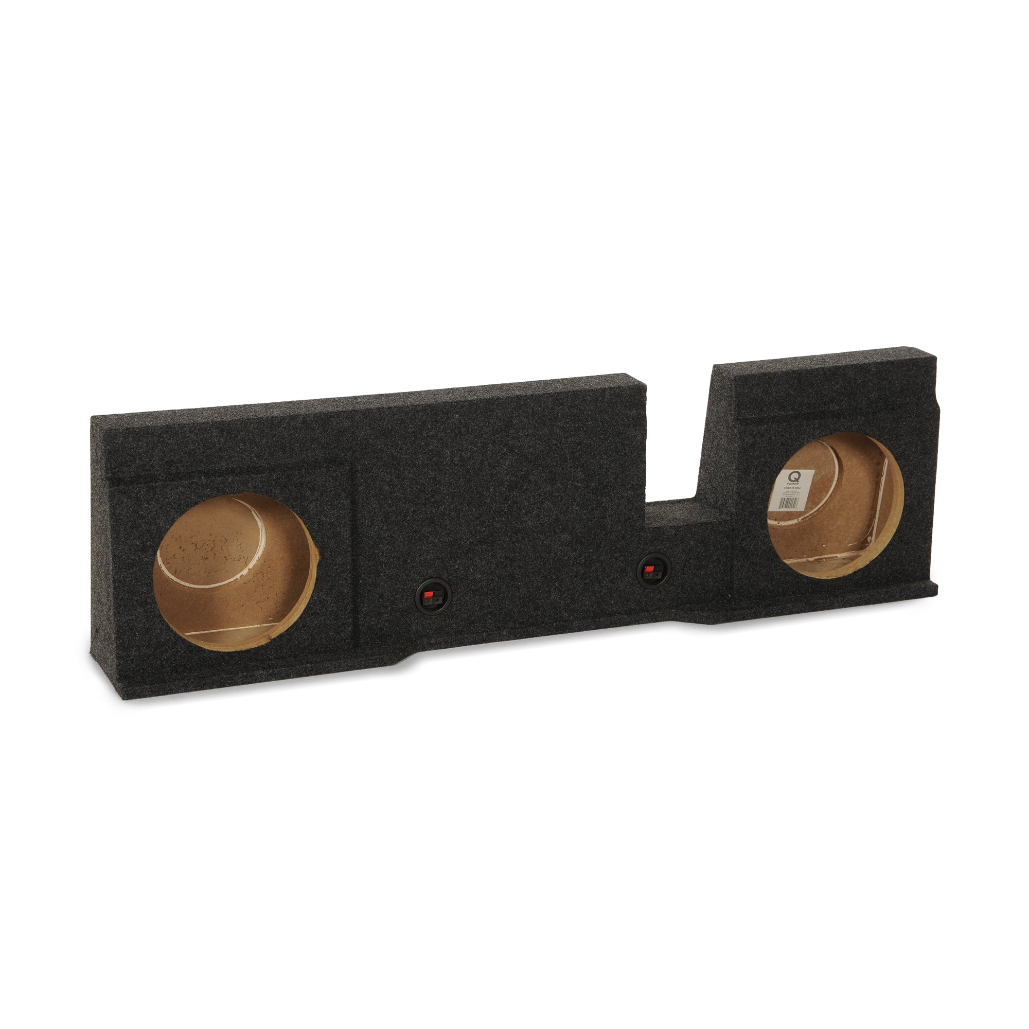 QPower 2004 Underseat Downfire 2 Hole 10in Subwoofer Box for Ford F150(Open Box)