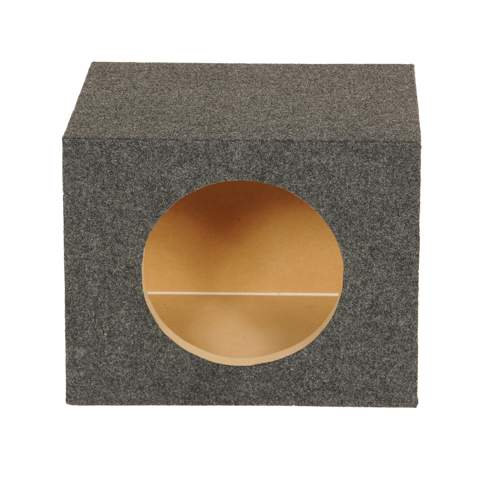 QPower 10" Heavy-Duty Sealed Vehicle Subwoofer Enclosure Woofer Box (Open Box)