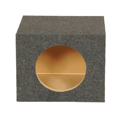 QPower 10" Heavy-Duty Sealed Vehicle Subwoofer Enclosure Woofer Box (Open Box)