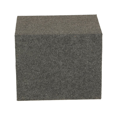 QPower 10" Heavy-Duty Single Sealed Vehicle Subwoofer Enclosure Woofer Box, Gray