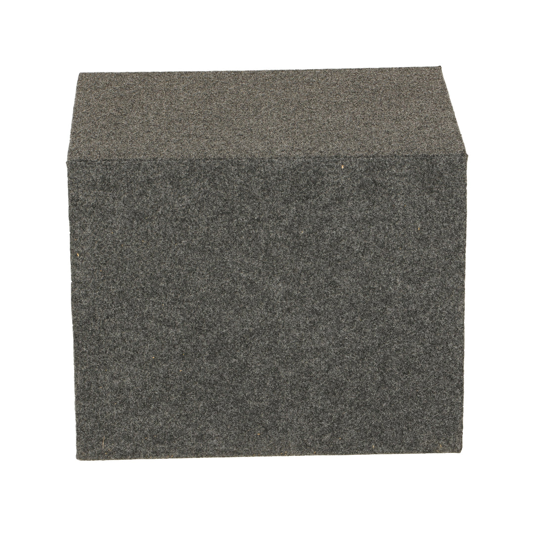 QPower 10" Heavy-Duty Single Sealed Vehicle Subwoofer Enclosure, Gray (Used) - VMInnovations