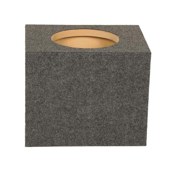 QPower 10" Heavy-Duty Single Sealed Vehicle Subwoofer Enclosure, Gray (Used) - VMInnovations