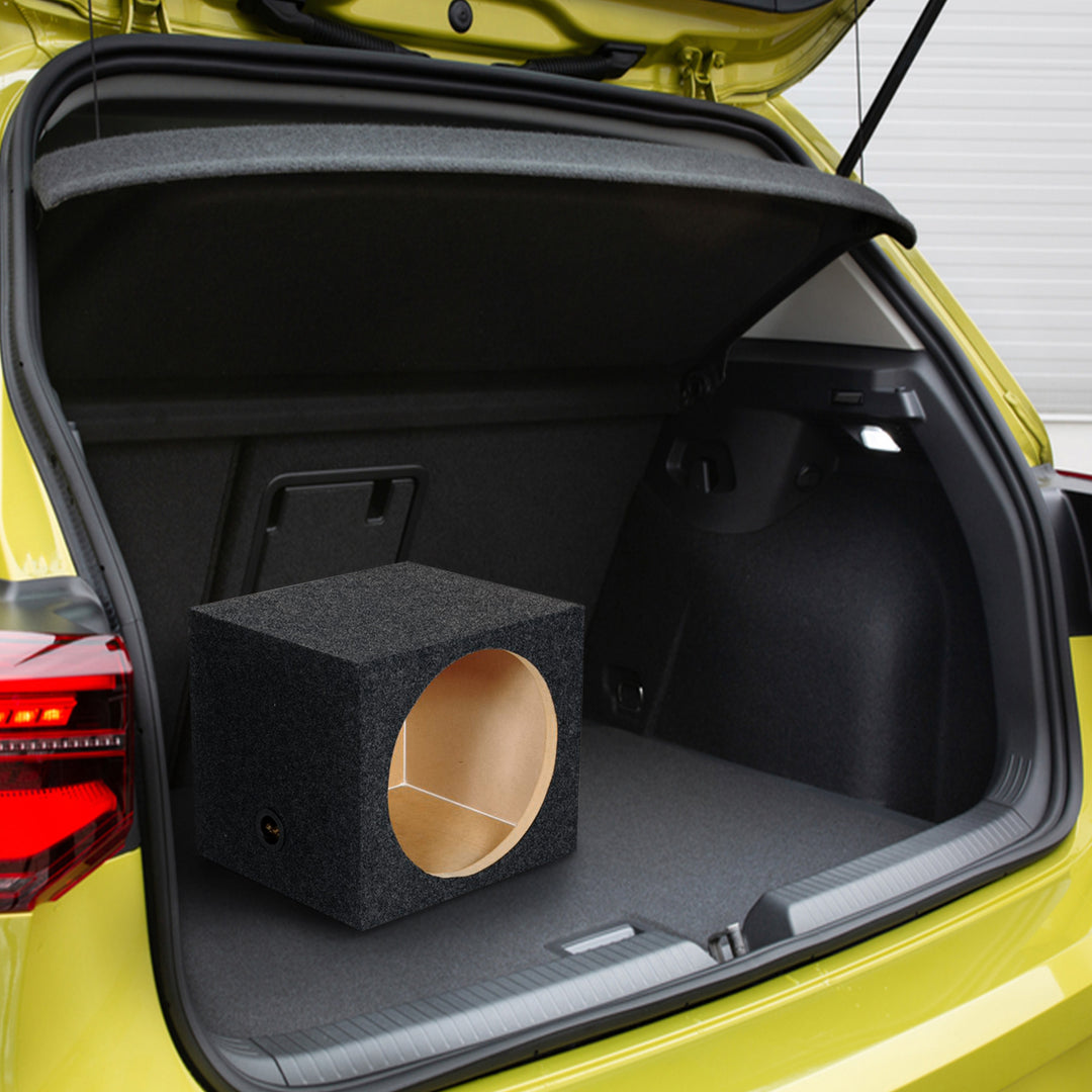 QPower 12" Single Sealed Vehicle Subwoofer Enclosure Woofer Box, Gray (Open Box) - VMInnovations