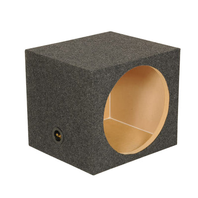 QPower 12" Heavy-Duty Single Sealed Vehicle Subwoofer Box, Gray (Used)