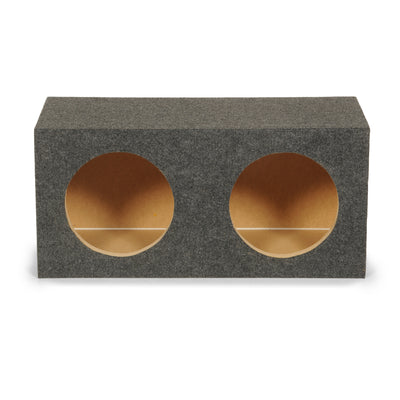 QPower 10" Heavy-Duty Dual Sealed Vehicle Subwoofer Enclosure Box (Open Box) - VMInnovations